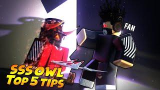 How To Use SSS-OWL Quinque Correctly! | Ro-Ghoul (Roblox) TOP 5 SSS-OWL TIPS