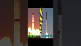 Shaheen 3 vs Agni 4 | #india vs #pakistan | #shorts