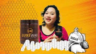 HOW TO WAX YOUR LEGS USING LUXEWAX ORGANIC SUGAR WAX +REVIEW (HAIR REMOVAL) | AMICA M