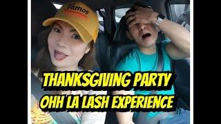 THANKSGIVING PARTY/OHH LA LASH EXPERIENCE -debbiesantosvlogs