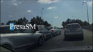 Accident în lanț pe podul Decebal