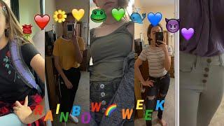 Wearing rainbow every day for a week of school | Chloe Renee