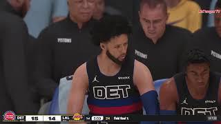 NBA LOS ANGELES LAKERS  vs DETROIT PISTON  GAMEPLAY PS5 UHD