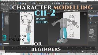 Character Modelling Hands For Beginners in 3ds max  CHAPTER 2 #ankutoonz