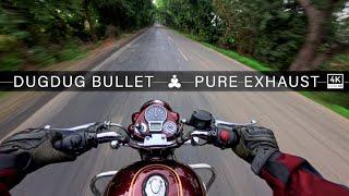 Bullet 350 (2024) Dugdug | Pure Exhaust Sound | Raw Onboard | ASMR | Royal Enfield Standard Maroon