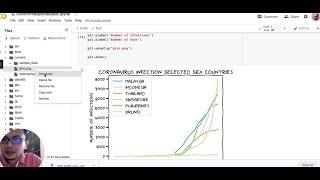 Python and Google Colab visualisation basics (with COVID19 csv data)