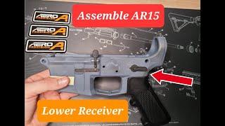 How to Assemble AR15 Lower - Aero Precision Lower and Parts Kit