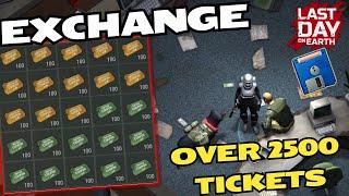 EXCHANGE OVER 2500 TICKETS HOW MANY FLOPPYS WE GET Last Day on Earth survival 1.31