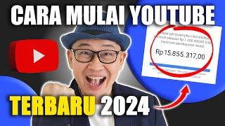 TUTORIAL TERLENGKAP Cara membuat channel YOUTUBE TERBARU [2024] Step by Step bagi YOUTUBER PEMULA