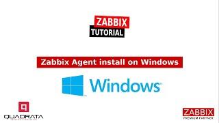 Zabbix Agent install on Windows [Sub EN]