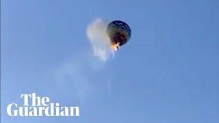 Hot-air balloon crash kills at least eight people in Brazil