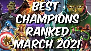 Best Champions Ranked March 2021 - Seatin's Tier List - Marvel Contest of Champions