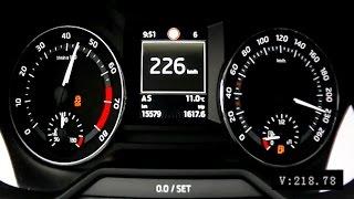 Skoda Octavia Scout 2015 1,8 TSI 4x4 - acceleration 0-225 km/h