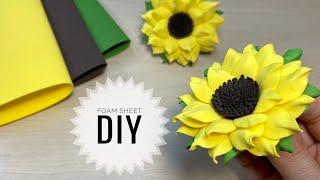 Sunflowers from foam sheet DIY Flowers from foam sheet