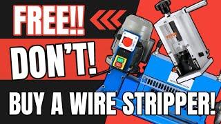 DON’T BUY A WIRE STRIPPER!FASTES way to strip copper wireFree and Best way to strip copper wire