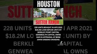 228-Unit Houston Apartment Complex Going to Foreclosure- Sutter Ranch