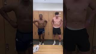 Comparing physiques #fitness #gym