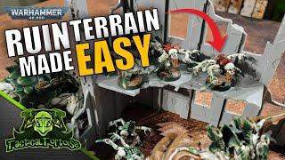 Make The PERFECT Ruin Terrain for Warhammer 40k | Snot Goblin Gaming Modular Ruins Review