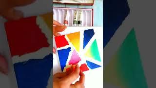 Masking Tape Painting On Canvas| Abstract Painting with Masking Tape For Beginners | HOOKED IN LOOPS