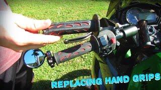 How To Replace Motorcycle Hand Grips (The Easy Way)