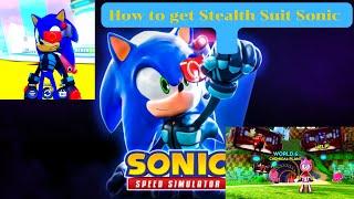 How to get Stealth Suit Sonic in sonic speed simulator