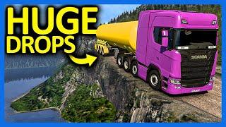 I Drove The SCARIEST Road in Euro Truck Simulator!