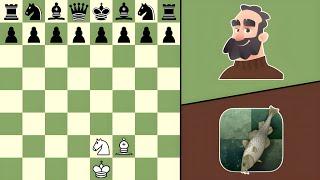 Stockfish 17 vs. Martin, but Stockfish only has Bishop & Knight