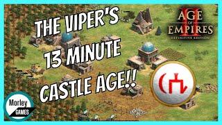 The Viper's 13 MINUTE Tatar AOE2 FAST CASTLE Build Order