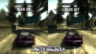 Disabling Blur in NFS: Most Wanted (2005)