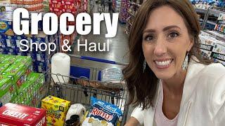 GROCERY SHOP & HAUL || Weekly Grocery Haul BEFORE leaving town w/o the kids!!