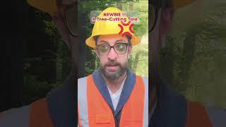 Newbie and chainsaw fails #fail #construction  #workers  #constructionfail #workerfails #adamrose