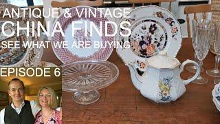 See What We've Been Buying At Local Antiques Shop-Antique Fine China Dishes & Vintage Sadler Teapot