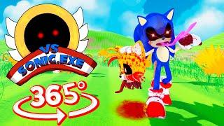 Vs Sonic.exe 360°  Animation of Friday Night Funkin' [Too Slow]