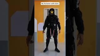 "StealthStrike: Cyber Ninja Techwear Outfit | Unleash Your Inner Cyber Samurai!"