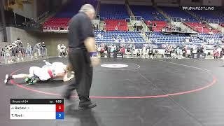 160 Lbs Round Of 64 - Jacob Barlow, Tennessee Vs Thayden Root, Illinois 1d04