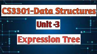 Expression tree in data structures tamil||CS3301||Anna university reg-2021.#cse #tree