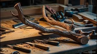 70-Year-Old Craftsman Makeover: This Twisted Branch Turned into The Coolest Coffee Table Ever