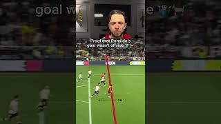 Proof that Ronaldo's goal wasn't offside #football #footballshorts #ronaldo  #cr7 #cristianoronaldo