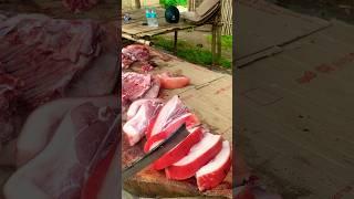 Pork meat unique cutting ￼