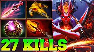 QOP 27 KILLS + ULTRA KILLS QOP Dota 2 Mid - Best Queen Of Pain Dota 2 Pro Gameplay Guide Build 7.37