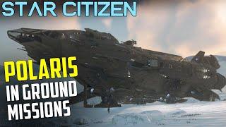 RSI POLARIS - Taking on the Slicers in SAVE STANTON phase  2 - Star Citizen 3.24.3 Event Gameplay