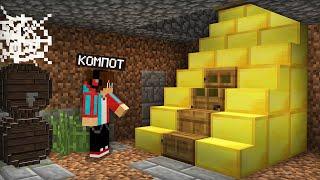 ВОТ ЧТО Я НАШЁЛ ЗА ЭТОЙ ЗОЛОТОЙ ЛЕСТНИЦЕЙ В МАЙНКРАФТ | Компот Minecraft