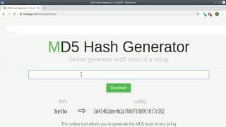 Hash Generator. Online tool | TOOLSYEP