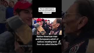 Native American and Europeans admit native Americans stole America from so called black people