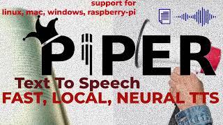 PIPER: fast, local, neural Text To Speech system | #howto #tts #piper #neuraltts #AI #ONNX