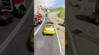 Test Of Overtaking A Truck On A Curved Road #shorts