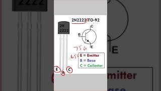 2n2222 npn transistor|2n2222 npn transistor working| #transistor #ytshorts