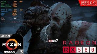 RX 580 - God of War Ragnarok Gameplay | FSR 3.1 - Frame Generation ON | 1080P | NATIVE