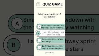 What's Your Ideal Race Setting? Take This Fun Quiz Now! #brandbeasts #conceptcars #conceptvehicles
