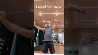 Banded Pull Aparts #shoulder #shoulderpain #posture #howto howto